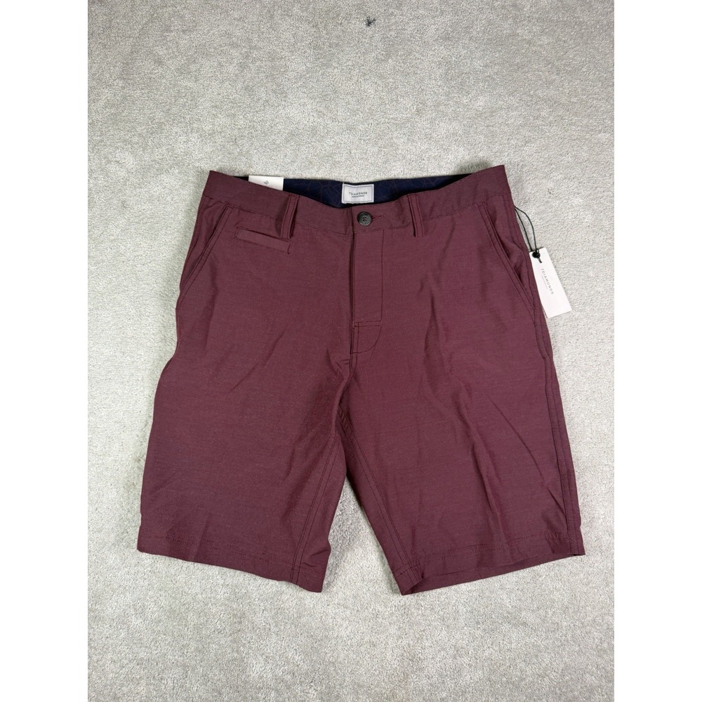 NWT 7 Diamonds Hybrid Performance Shorts 32 Mahogany 4 Way Stretch Golf Casual